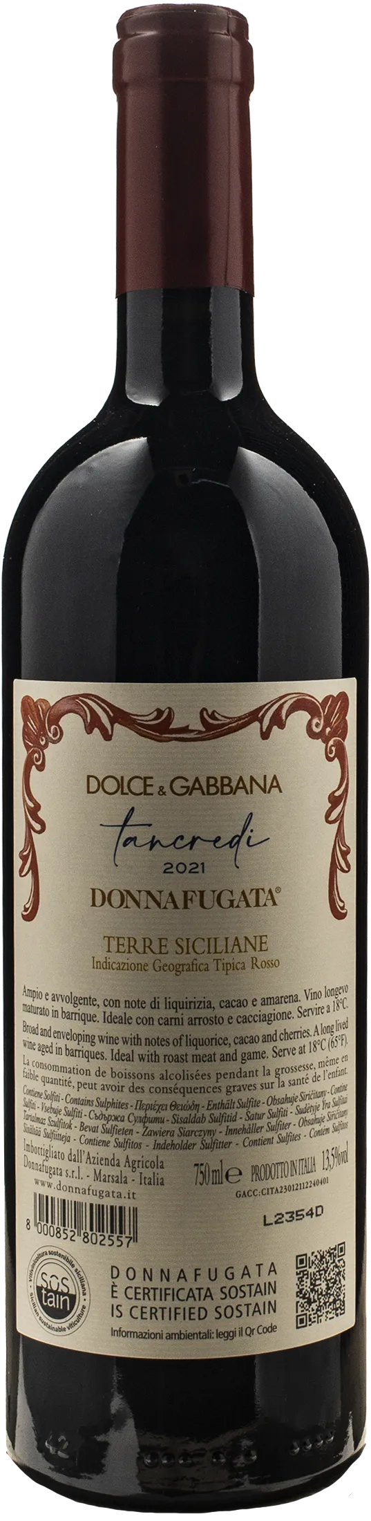 Donnafugata Dolce & Gabbana Tancredi 2021
