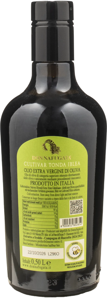 Donnafugata Olio Extra Vergine d'Oliva Cultivar Tonda Iblea 0.5L 2025