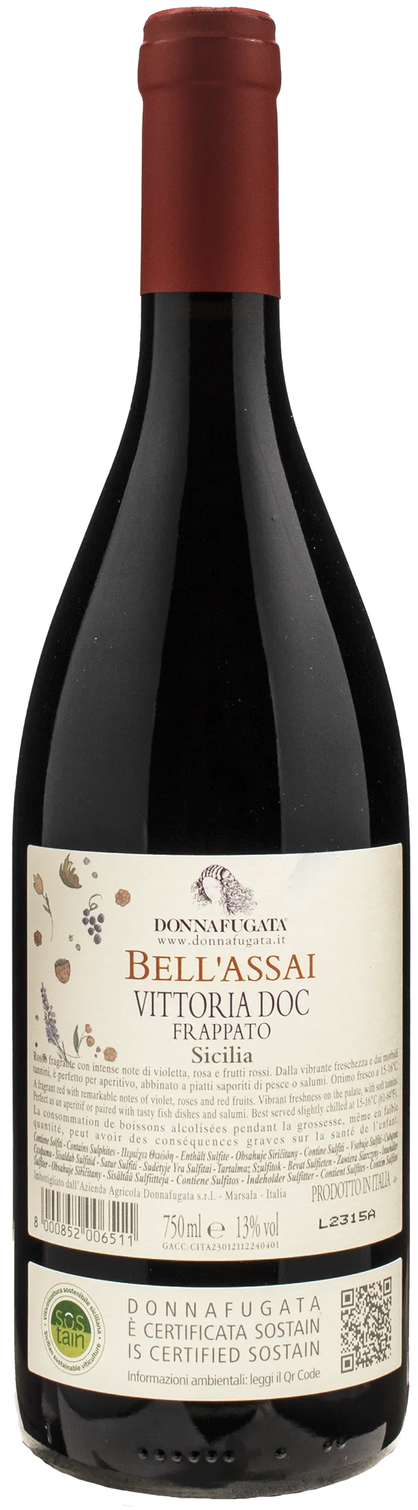 Donnafugata Vittoria Frappato Bell'Assai 2022
