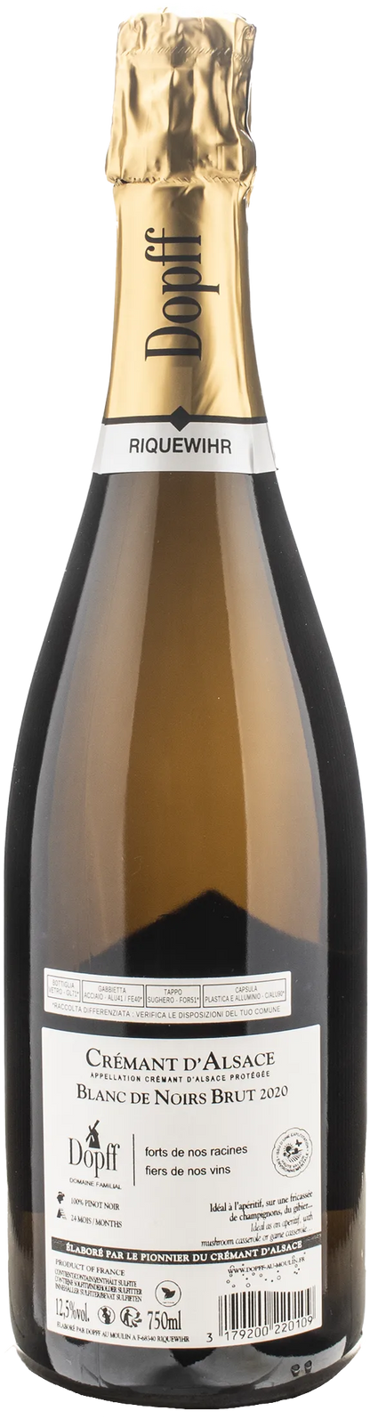 Dopff au Moulin Cremant d'Alsace Blanc de Noirs Brut 2020