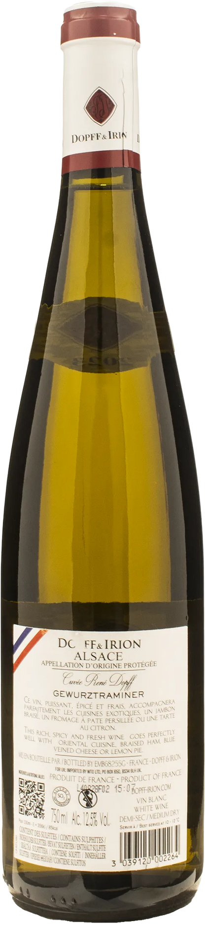 Dopff & Irion Alsace Gewurztraminer Cuvee Rene Dopff 2023