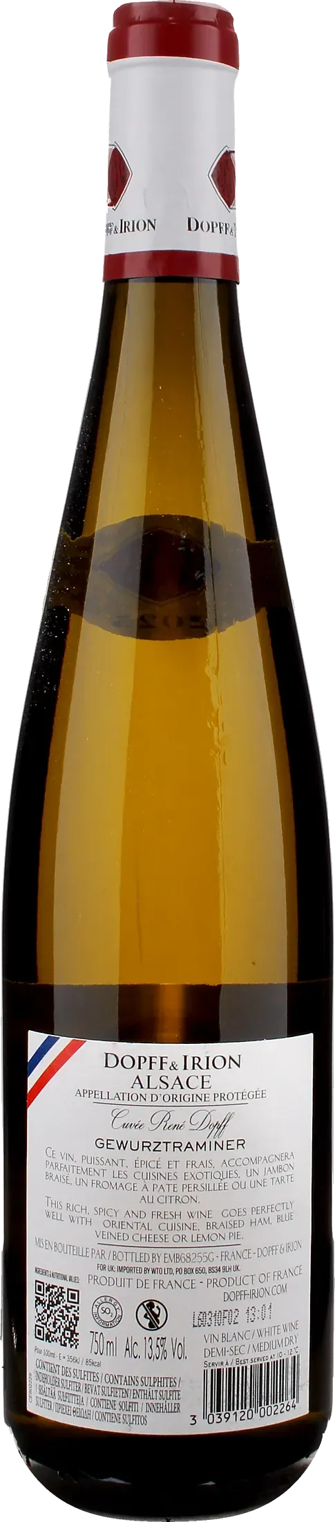 Dopff & Irion Alsace Gewurztraminer Cuvee Rene Dopff 2025