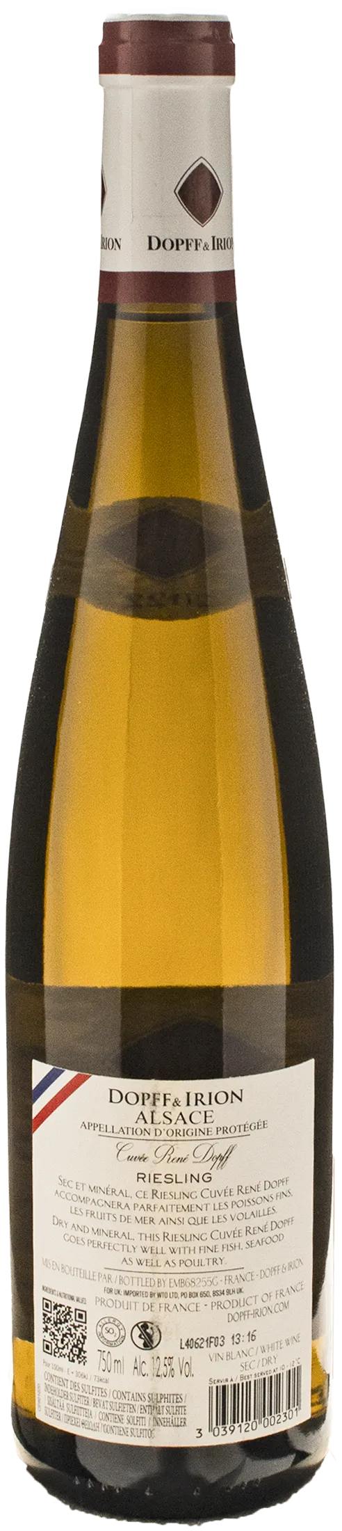 Dopff Irion Alsace Riesling Cuvée René 2022