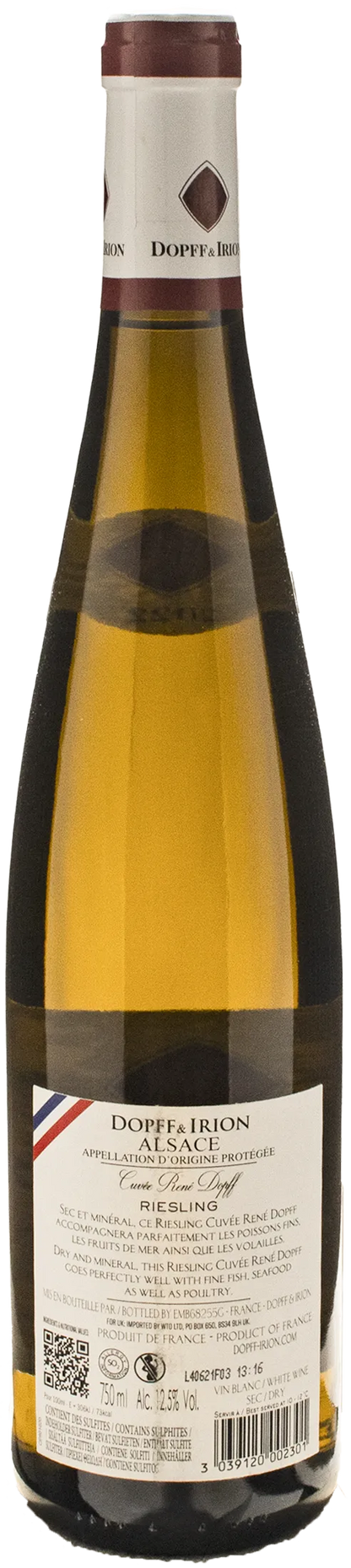Dopff Irion Alsace Riesling Cuvée René 2022