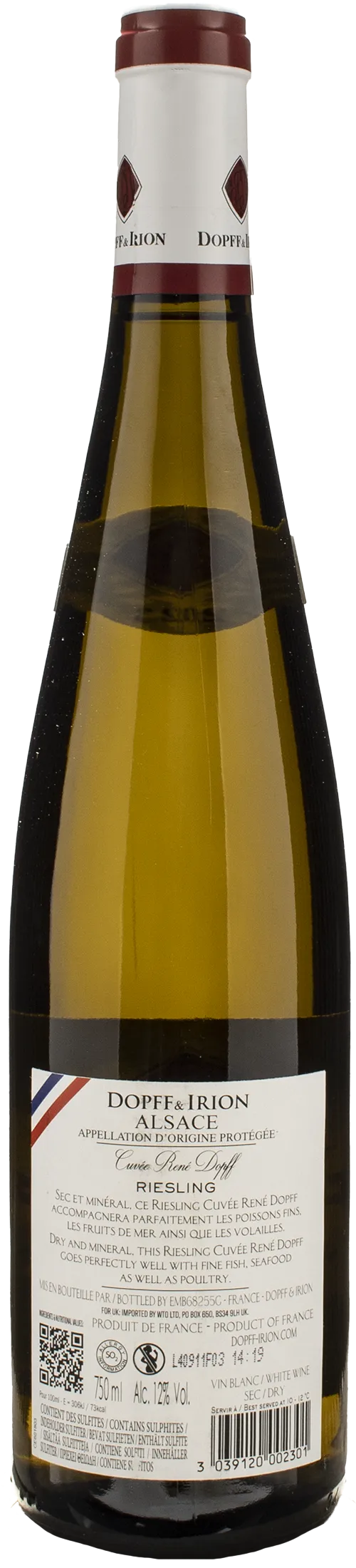 Dopff Irion Alsace Riesling Cuvée René 2023