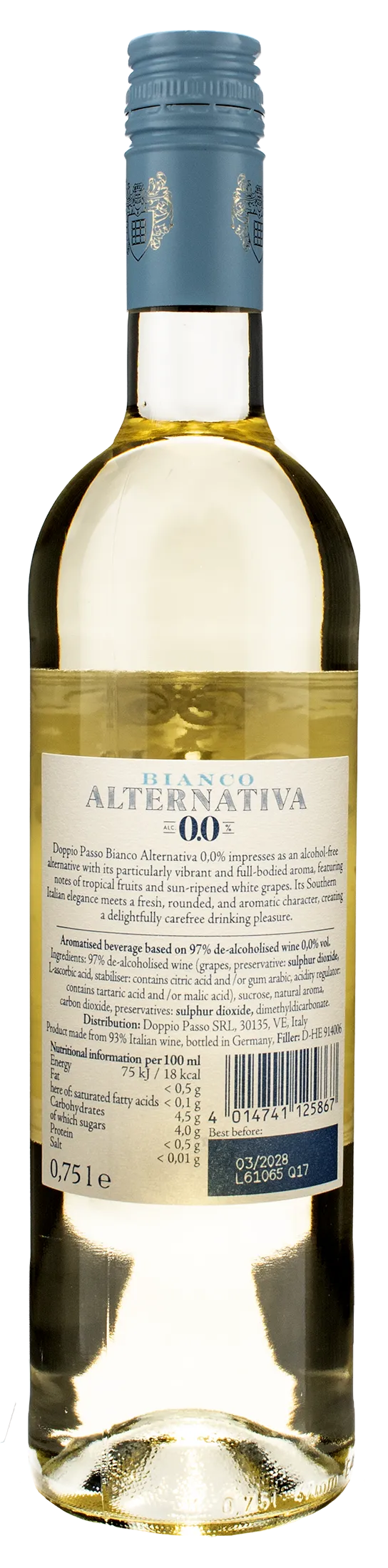 Doppio Passo Bianco Alternativa Zero Alcol