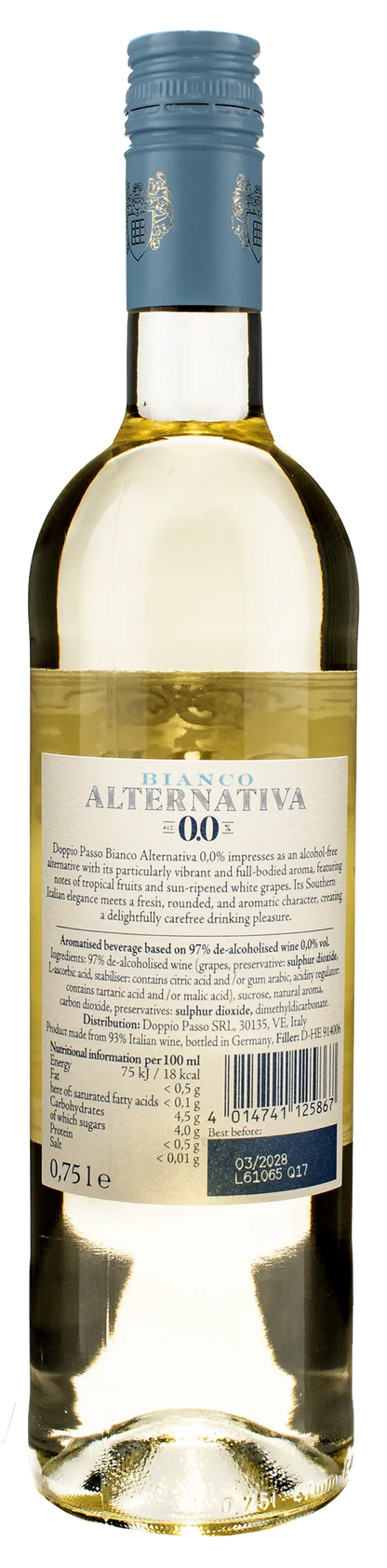 Doppio Passo Bianco Alternativa Zero Alcol