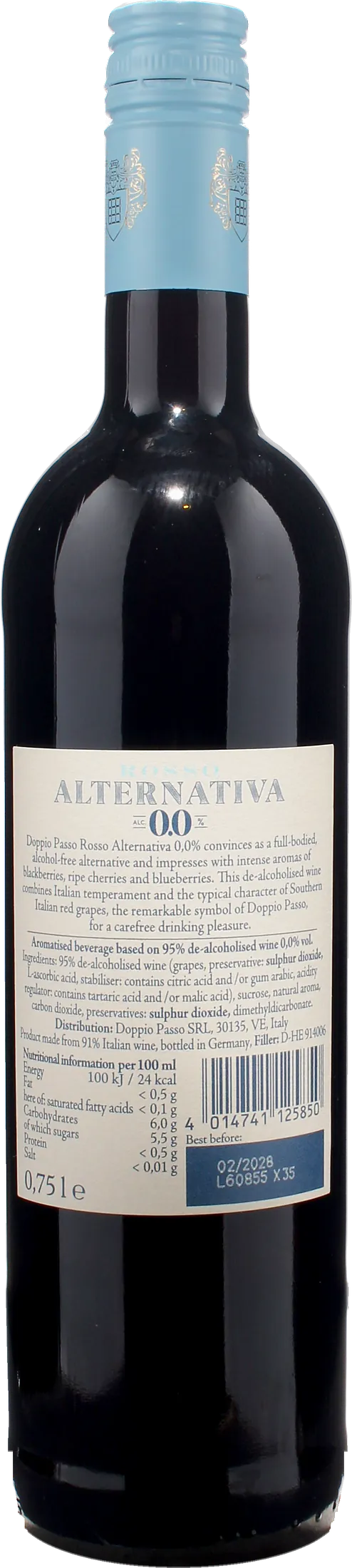 Doppio Passo Rosso Alternativa Zero Alcol