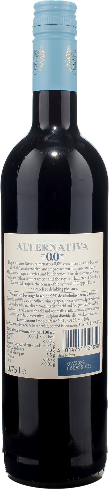 Doppio Passo Rosso Alternativa Zero Alcol