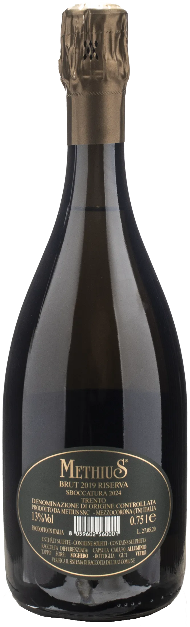 Dorigati Trento Riserva Brut Methius 2019