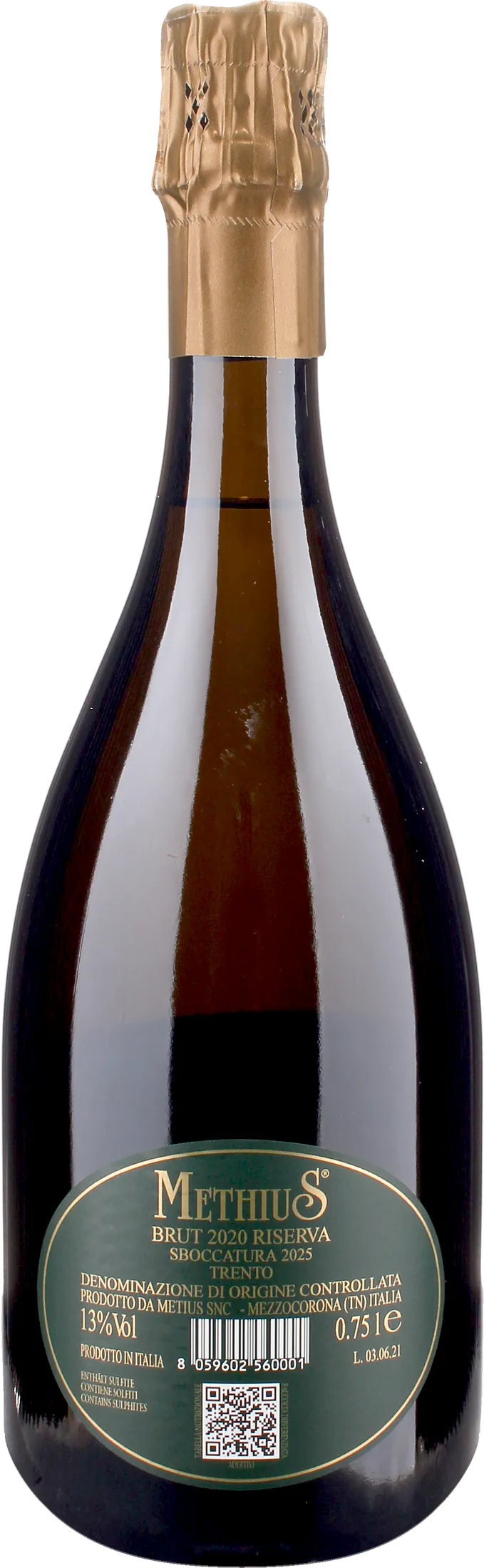 Dorigati Trento Methius Brut Riserva 2020