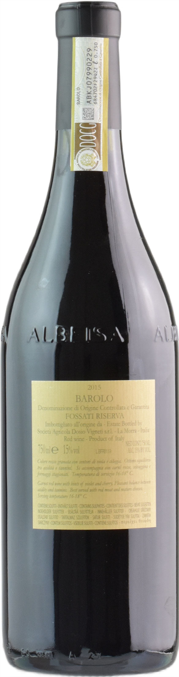 Dosio Barolo Fossati Riserva 2015