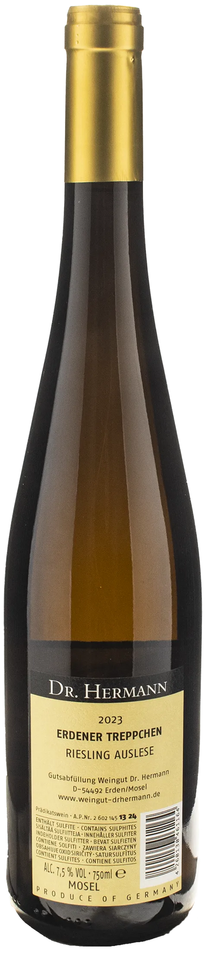 Dr. Hermann Erdener Treppchen Auslese Goldkapsel 2023