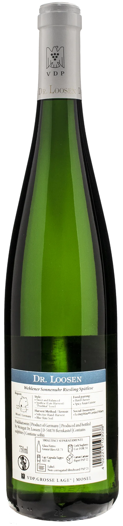 Dr. Loosen Wehlener Sonnenuhr Riesling Spatlese 2020