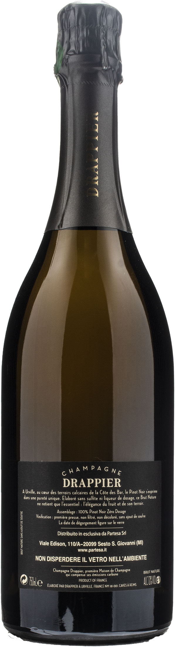 Drappier Champagne Brut Nature Sans Soufre Pinot Noir 0.75L | XtraWine