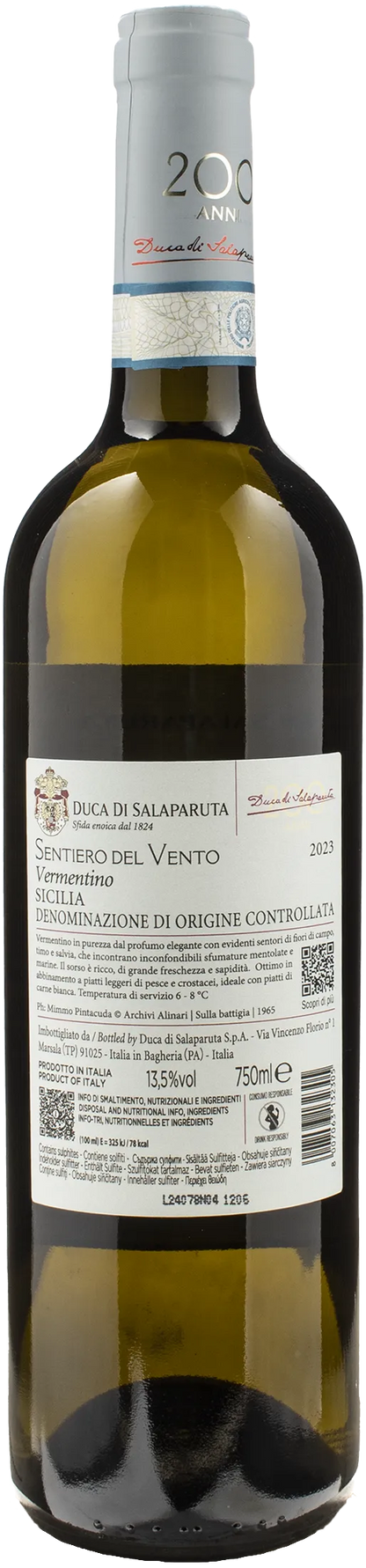 Duca di Salaparuta Vermentino Sentiero del Vento 2023