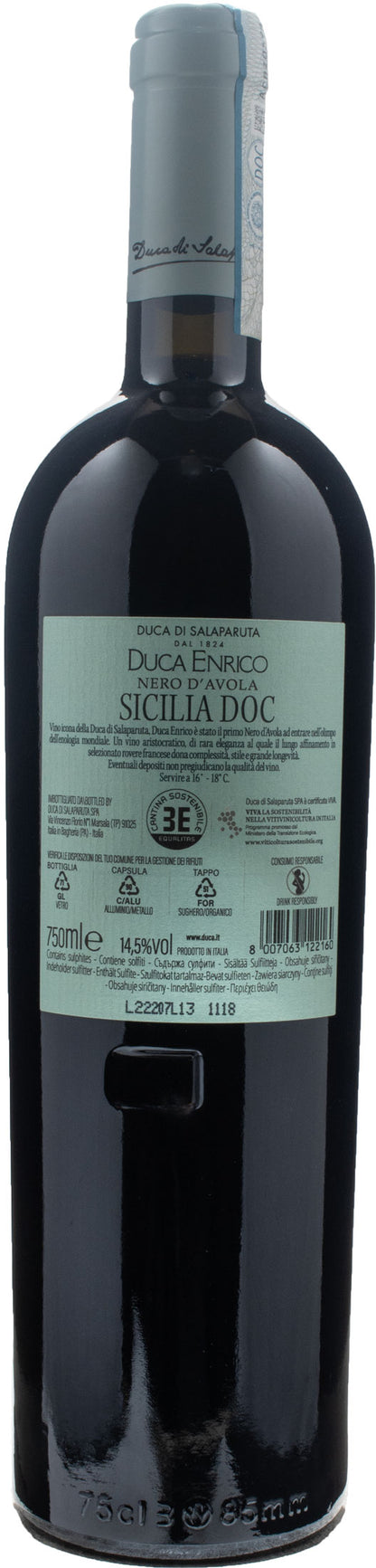 Duca Salaparuta Nero d'Avola Duca Enrico 2019