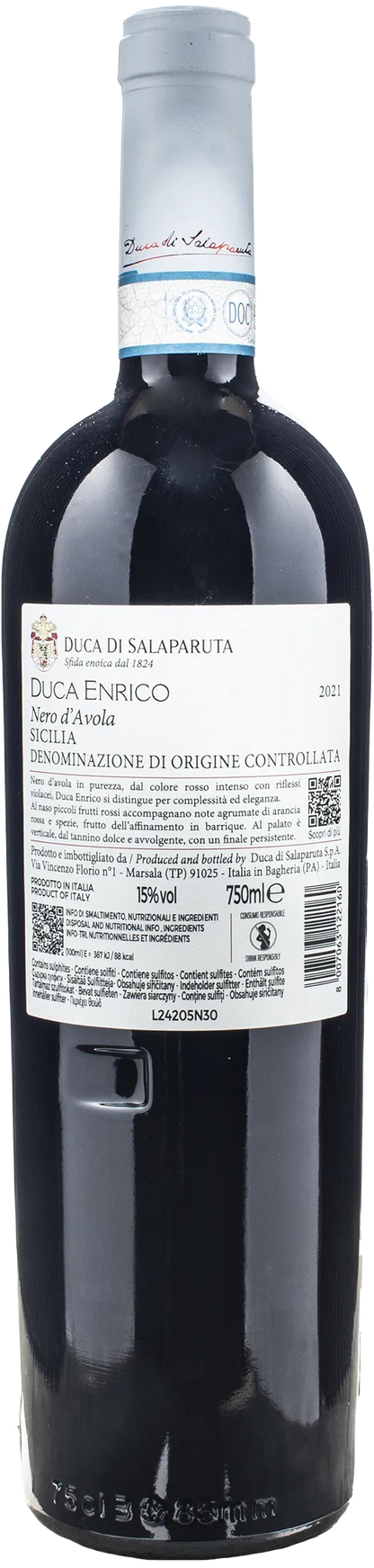 Duca Salaparuta Nero d'Avola Duca Enrico 2021