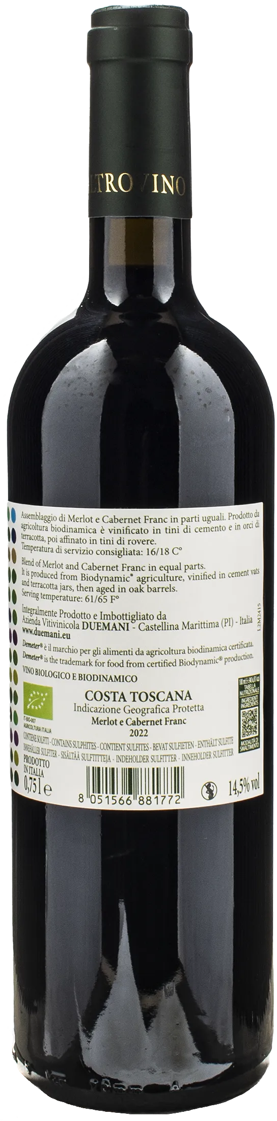 Duemani Altrovino Merlot e Cabernet Franc 2022