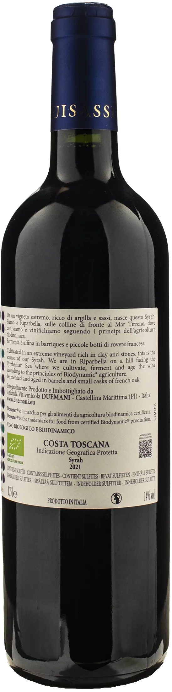Duemani Suisassi Syrah 2021
