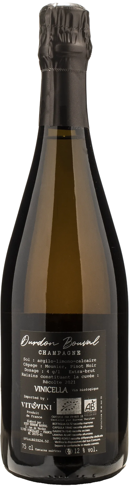 Durdon Bouval Champagne Blanc de Noirs Extra Brut Vinicella