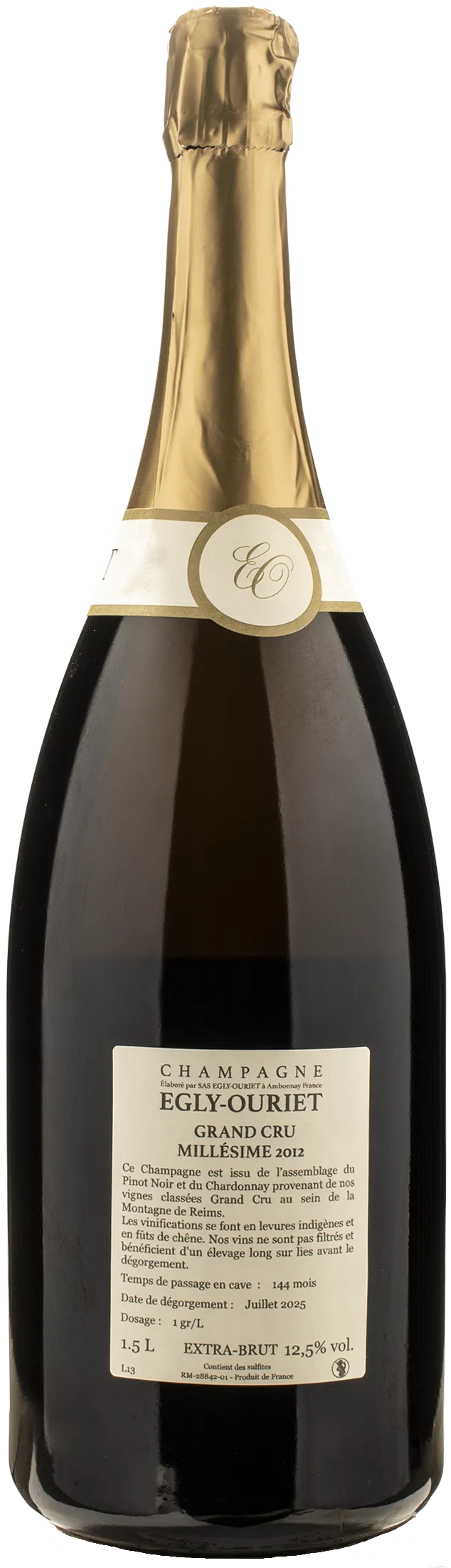 Egly Ouriet Champagne Grand Cru Extra Brut Millesime Magnum 2012