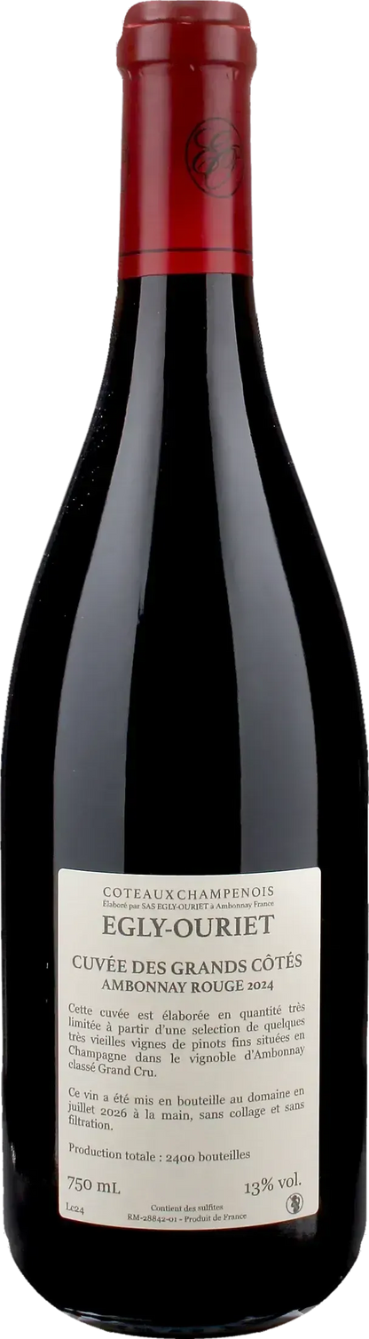 Egly Ouriet Coteaux Champenois Ambonnay Rouge Cuvee des Grands Cotes 2024