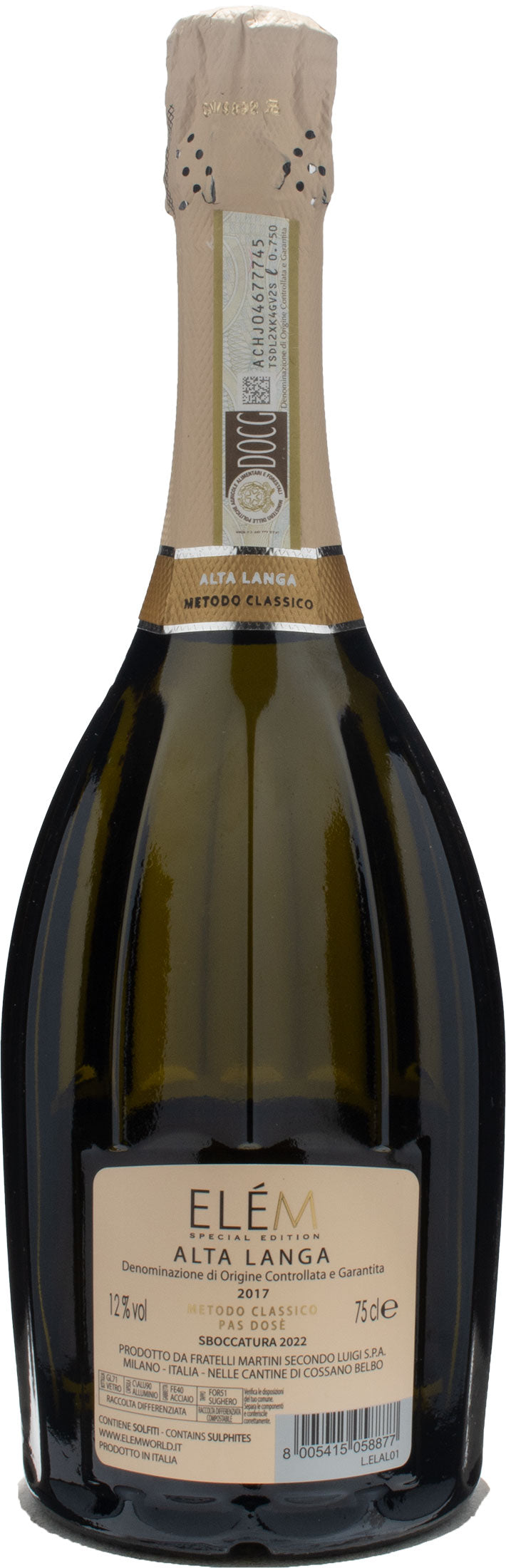Elem Special Edition Alta Langa Pas Dosé 2017