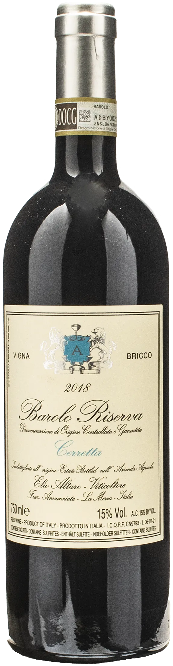 Elio Altare Barolo Riserva Cerretta Vigna Bricco 2018