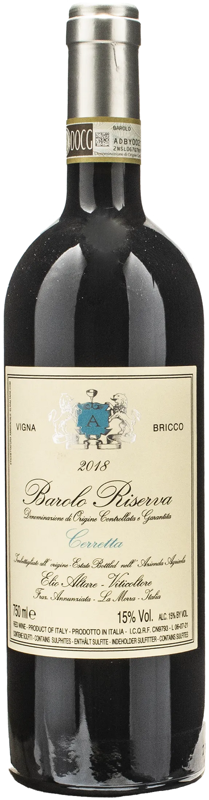 Elio Altare Barolo Riserva Cerretta Vigna Bricco 2018