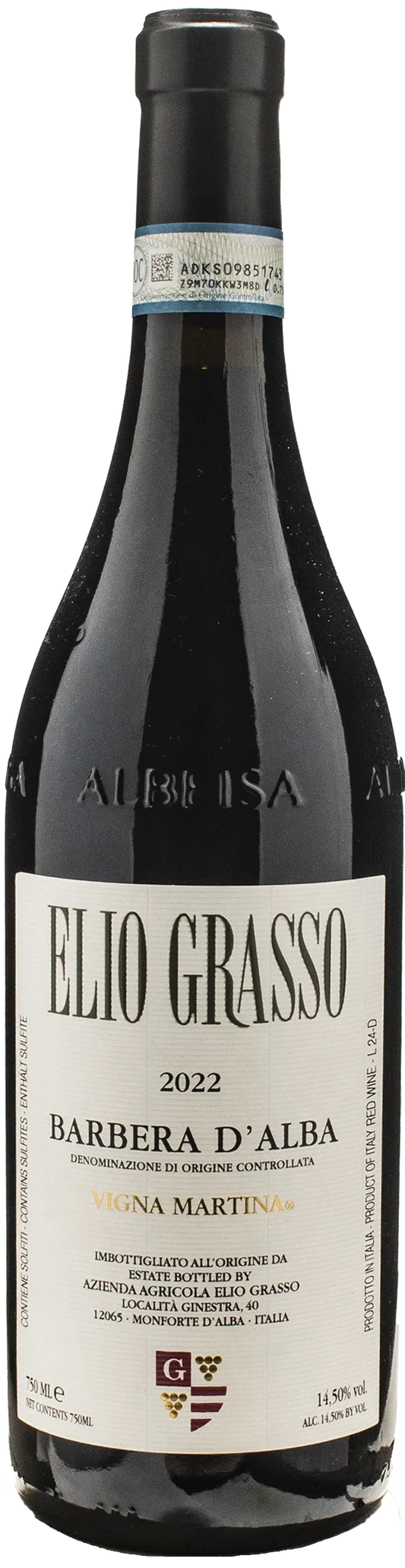 Elio Grasso Barbera d'Alba Vigna Martina 2022