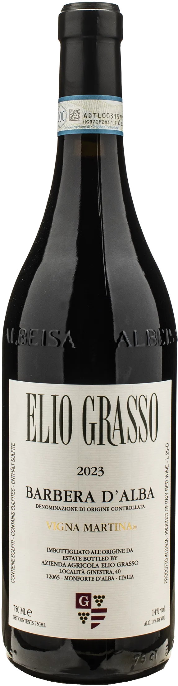 Elio Grasso Barbera d'Alba Vigna Martina 2023