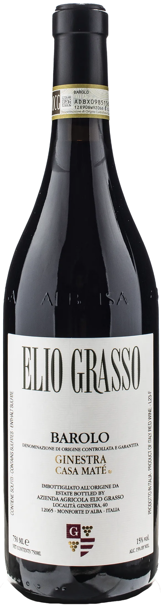Elio Grasso Barolo Ginestra Casa Mate 2020