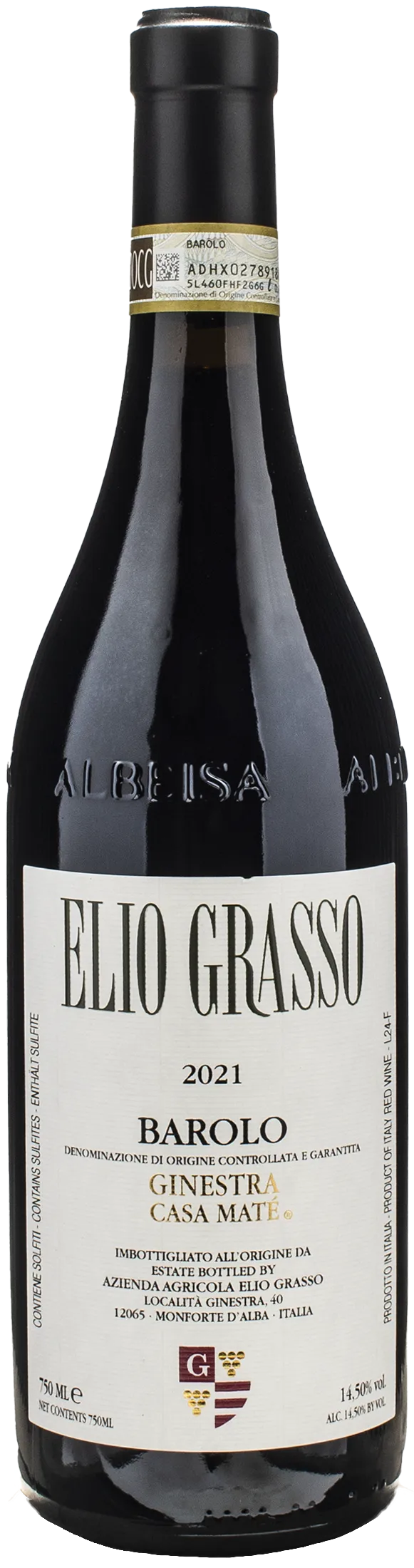 Elio Grasso Barolo Ginestra Casa Maté 2021