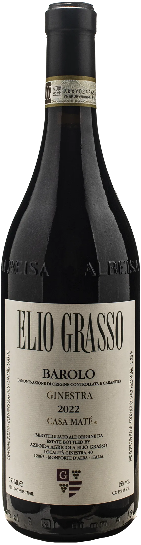 Elio Grasso Barolo Ginestra Casa Mate 2022