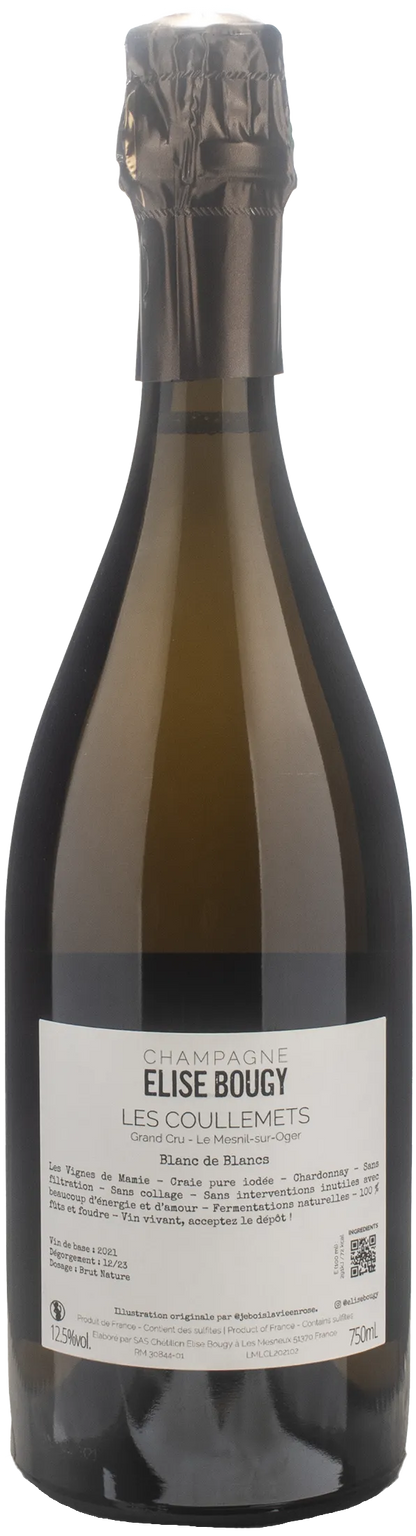 Elise Bougy Champagne Grand Cru Les Coullemets Brut Nature Blanc de Blancs 21