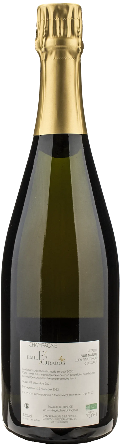 Emile Grados Champagne Brut Nature Petalite Dosage Zero 2020