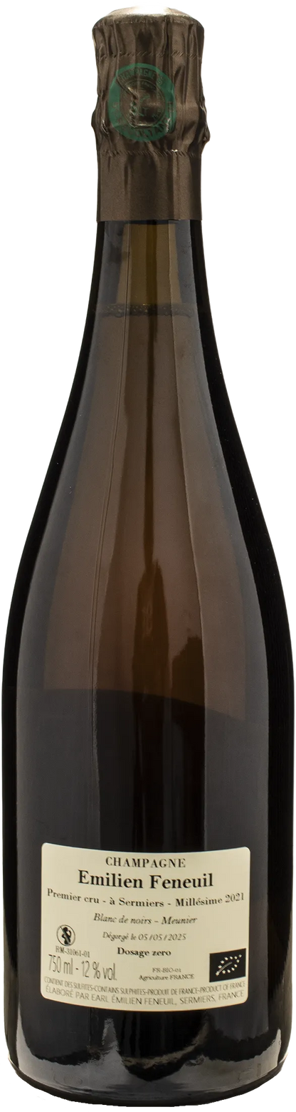 Emilien Feneuil Champagne 1er Cru Blanc de Noirs Meunier Dosage Zero 2021
