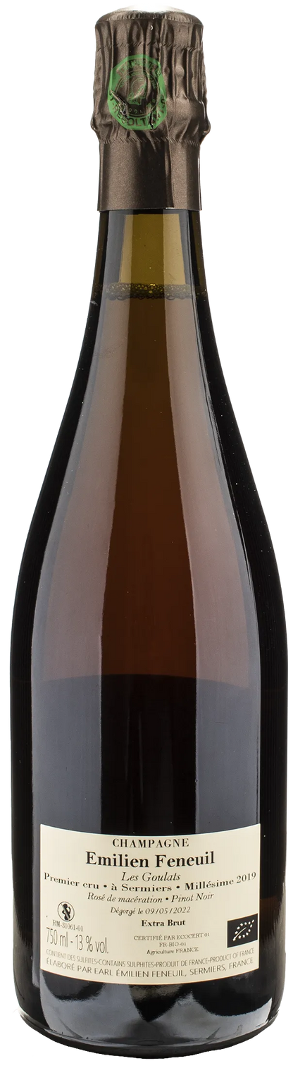 Emilien Feneuil Champagne 1er Cru Rose de Saignee Les Goulats Extra Brut Nature 2019