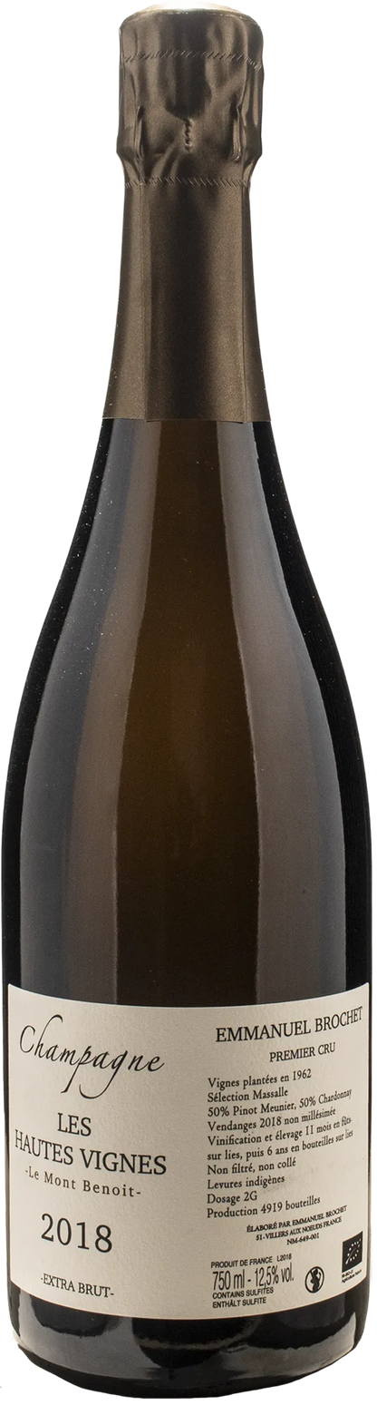 Emmanuel Brochet Champagne 1er Cru Extra Brut Les Hautes Vignes Le Mont Benoit 2018