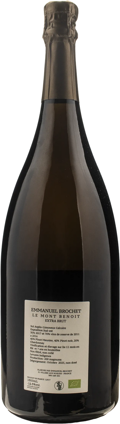Emmanuel Brochet Champagne Le Mont Benoit Extra Brut Magnum