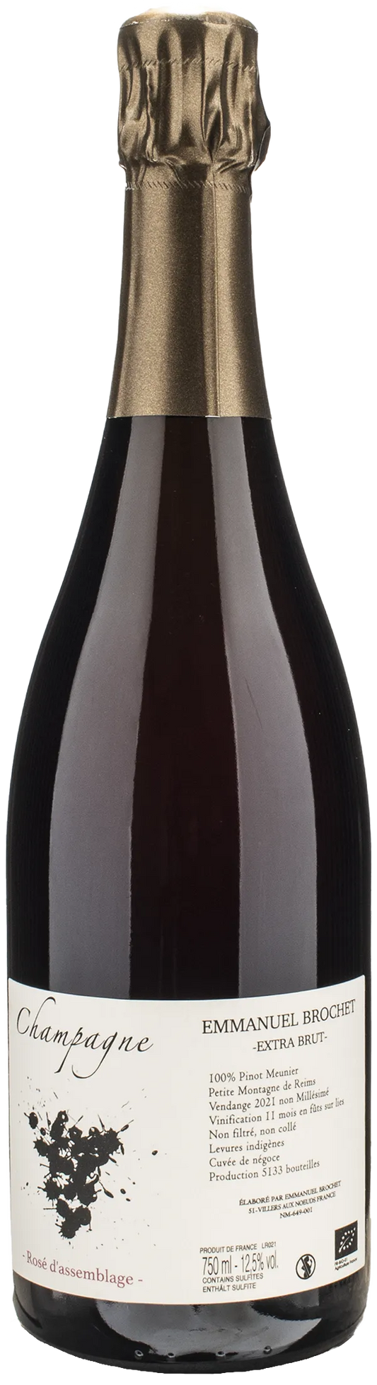 Emmanuel Brochet Champagne Rosè d'Assemblage Extra Brut