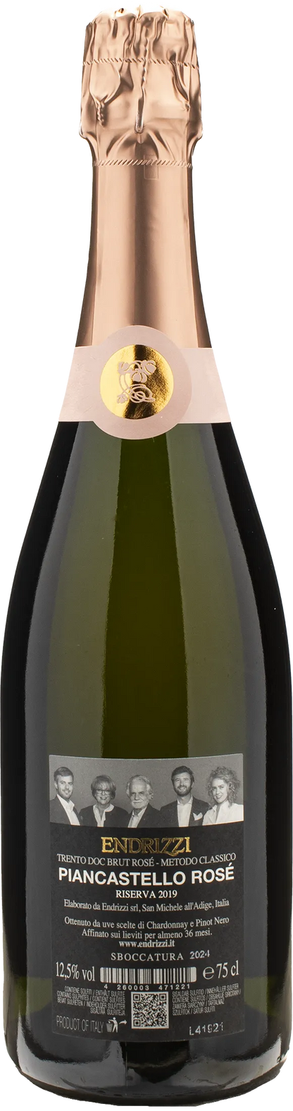 Endrizzi Trento Piancastello Brut Rosè Riserva Millesimato 2019