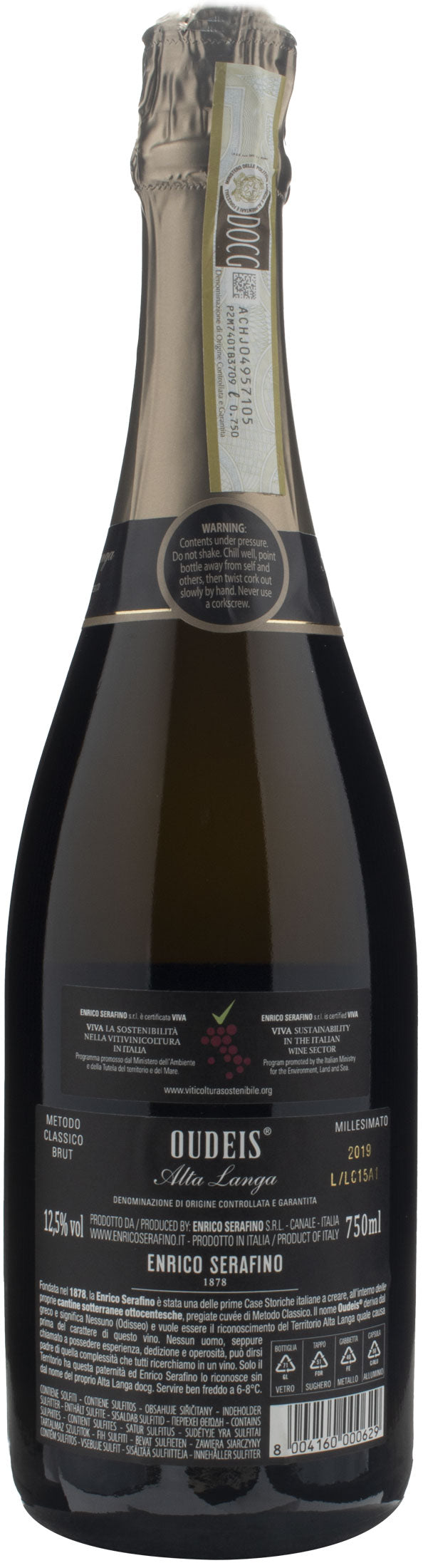 Enrico Serafino Alta Langa Oudeis Metodo Classico Brut 2019
