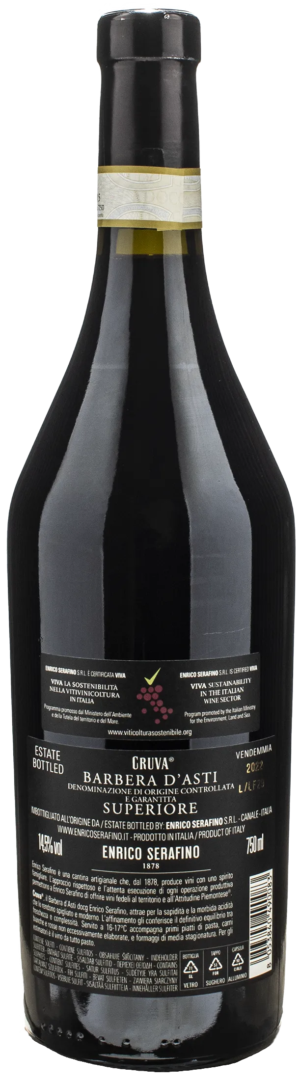 Enrico Serafino Barbera d'Asti Superiore Cruva 2022