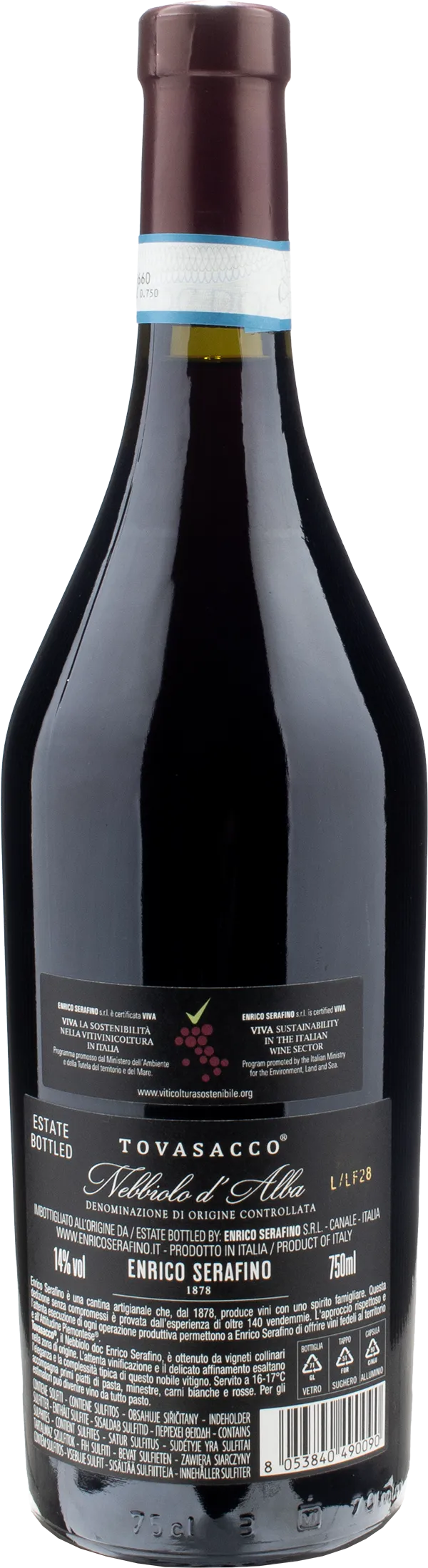 Enrico Serafino Nebbiolo d'Alba Tovasacco 2022