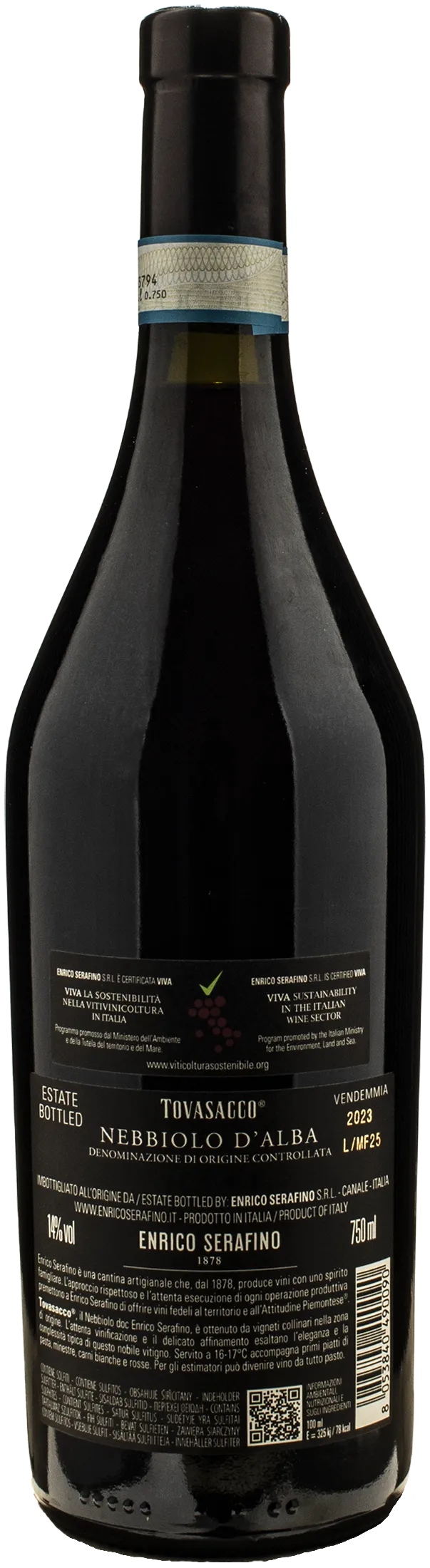Enrico Serafino Nebbiolo d'Alba Tovasacco 2023