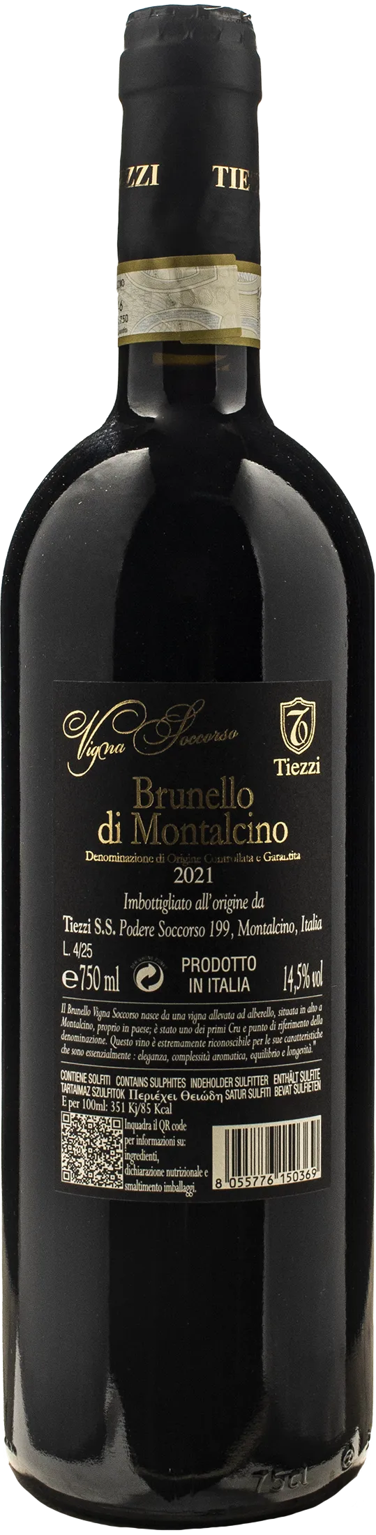 Enzo Tiezzi Brunello di Montalcino Vigna Soccorso 2021