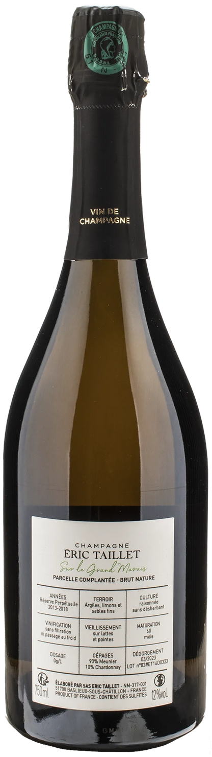 Eric Taillet Champagne Sur le Grand Marais Brut Nature