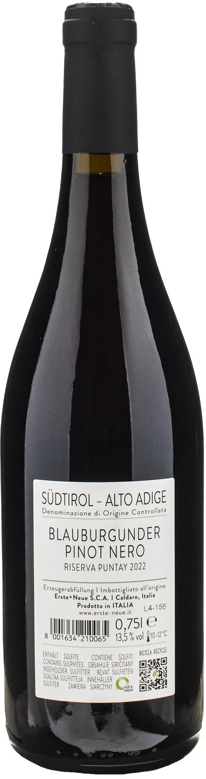 Erste Neue Puntay Pinot Nero Riserva 2022
